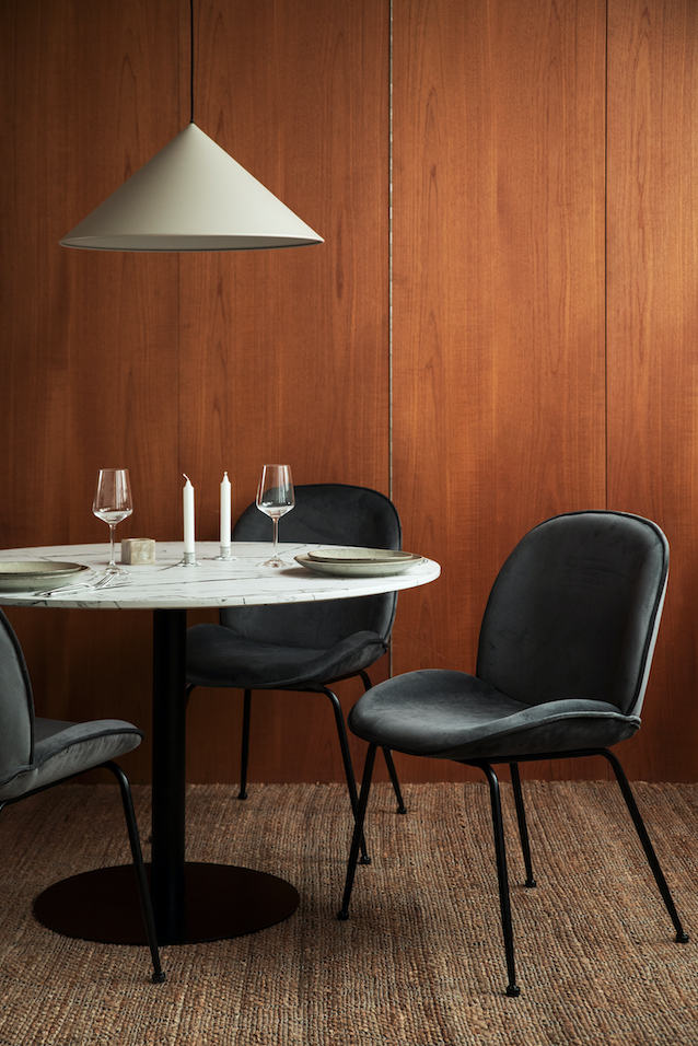 Stuhl 'Lux' - Grau/Schwarz