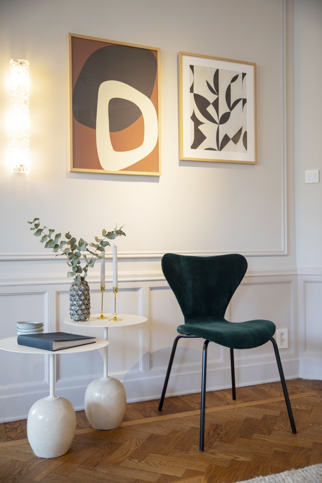 Stuhl 'Midnatt' - Samt