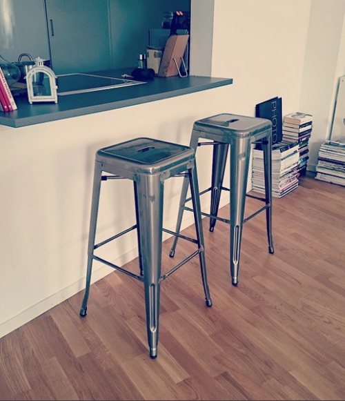 Hocker 'Montmartre' 77cm - Stahl