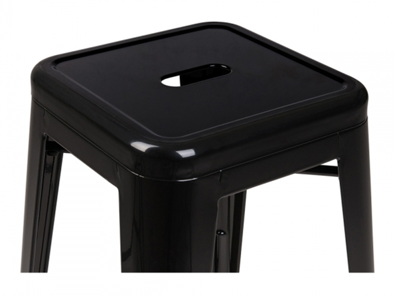Hocker 'Montmartre' 65cm - Schwarz