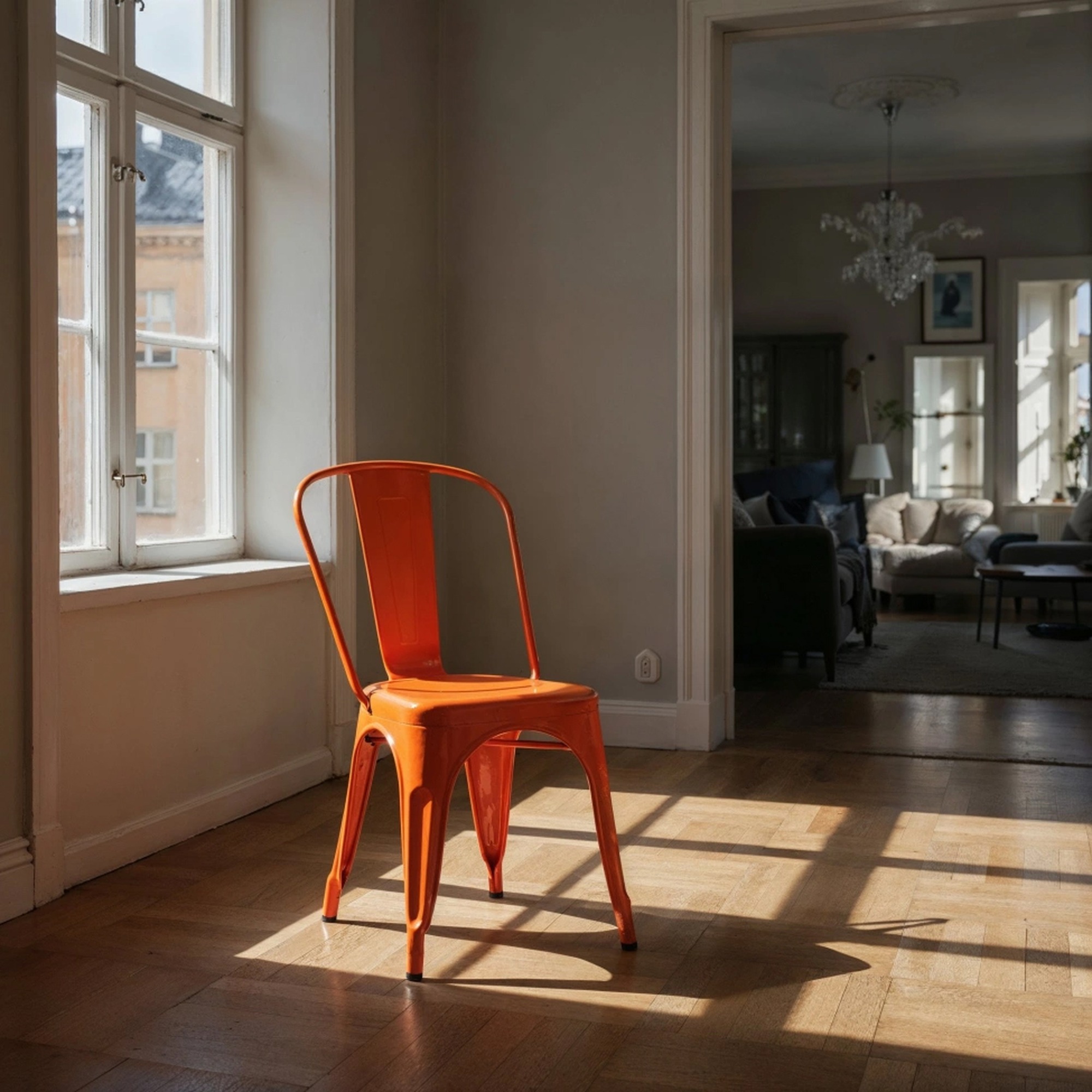 Stuhl 'Montmartre' - Orange Lack
