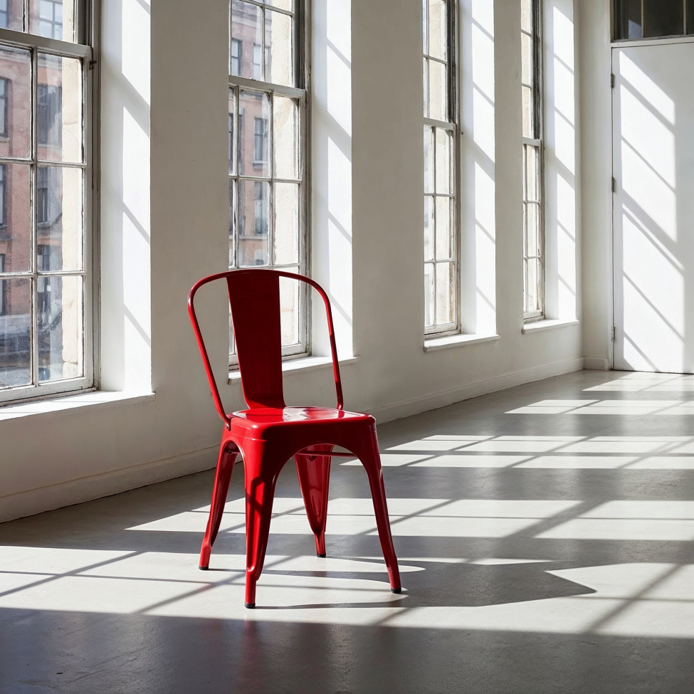 Stuhl 'Montmartre' - Rot lackiert