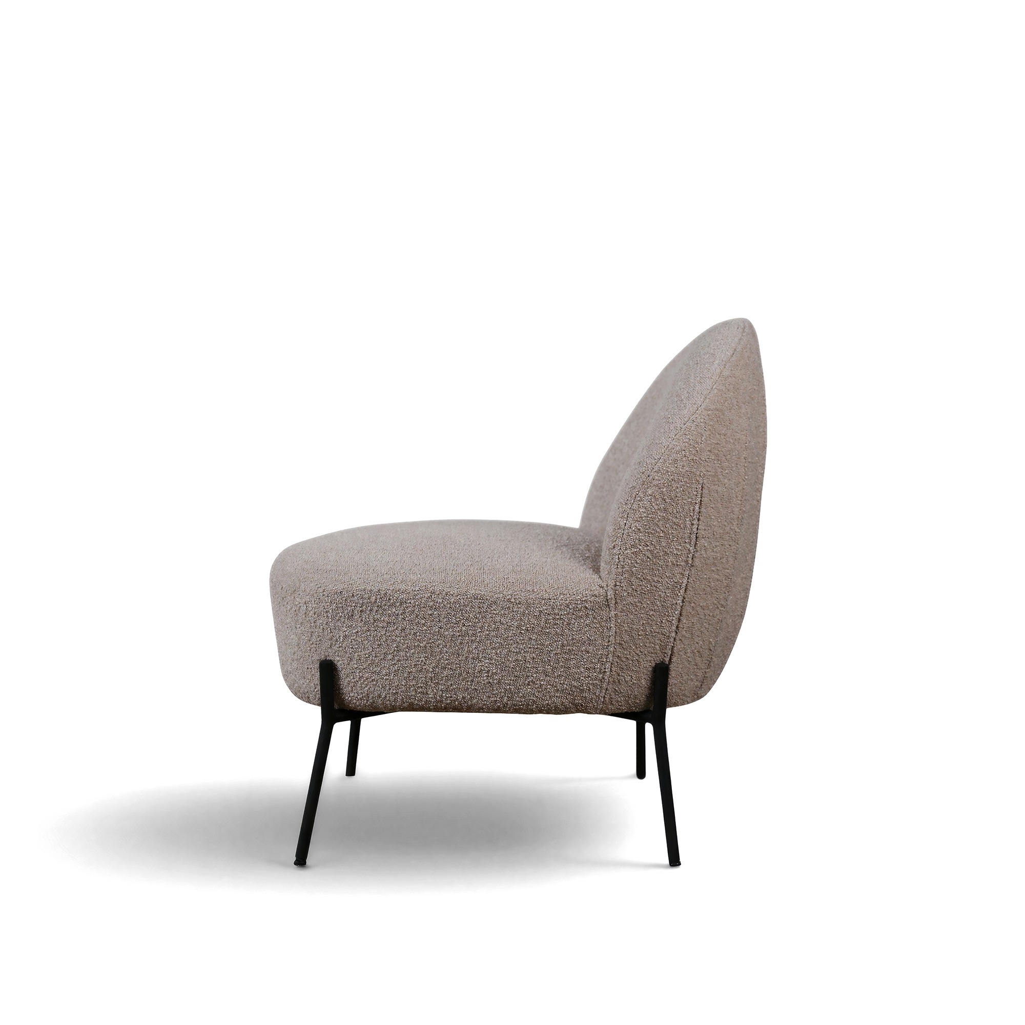 Sessel 'Gori' - Beige/Bouclé