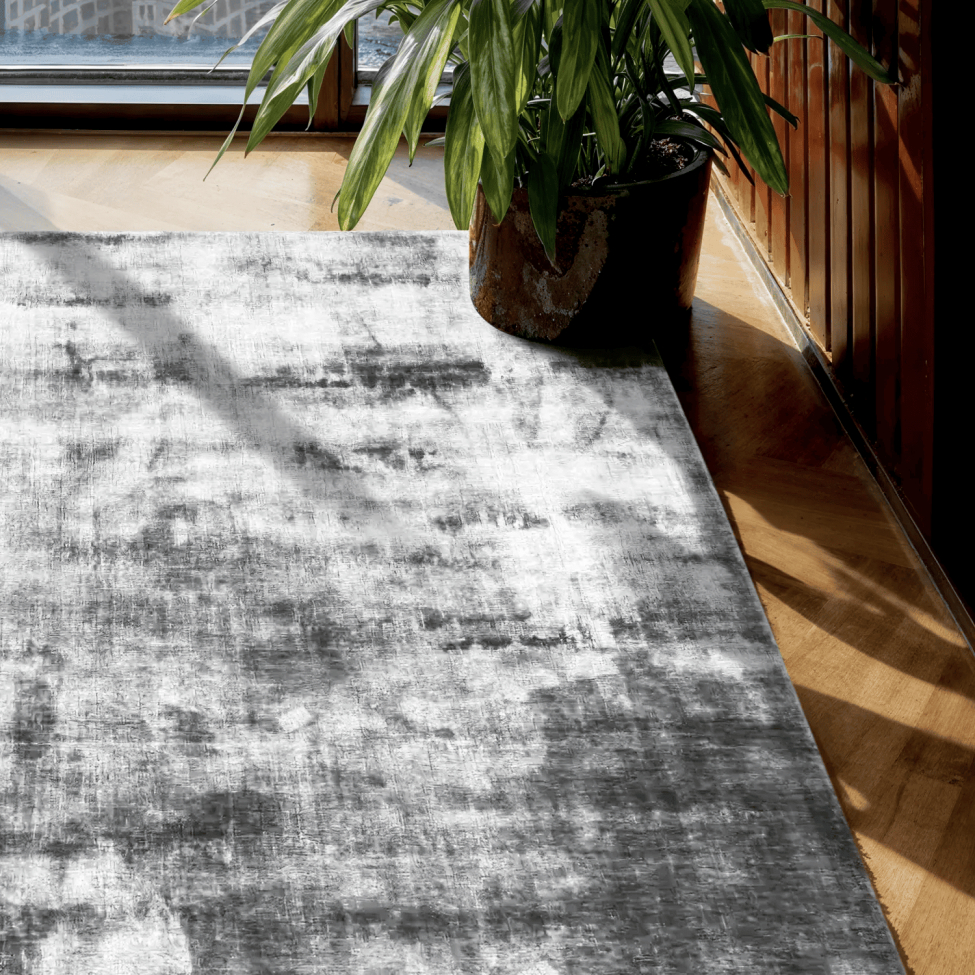 Viskose-Teppich 'Jodhpur' 300 x 300 cm – Grau