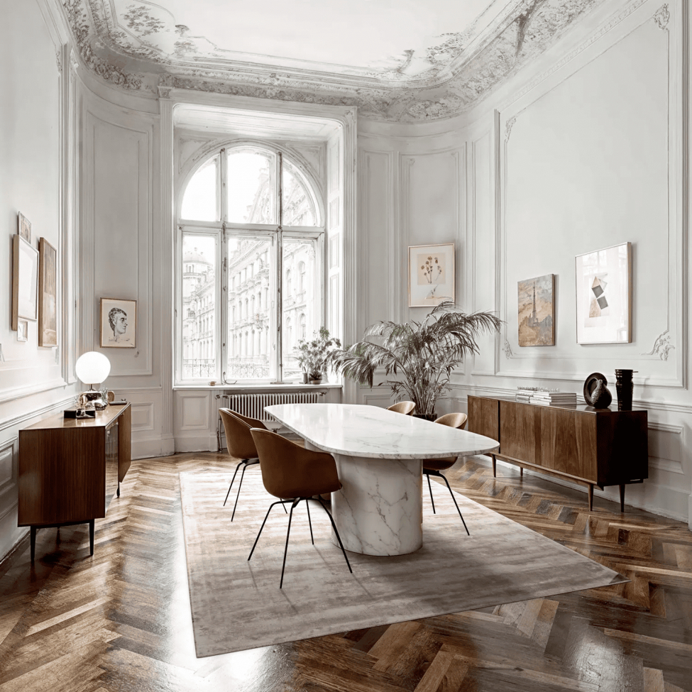 Viskose-Teppich 'Jodhpur' 70x300cm - Hellgrau/Beige