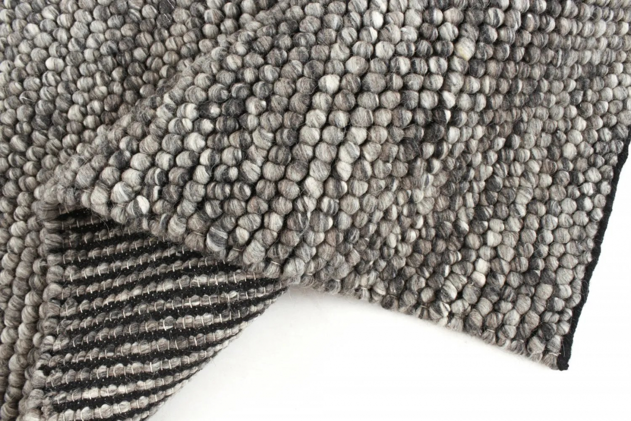 Wollteppich 'Avafors Wool Bubble' 140x200cm - Grau