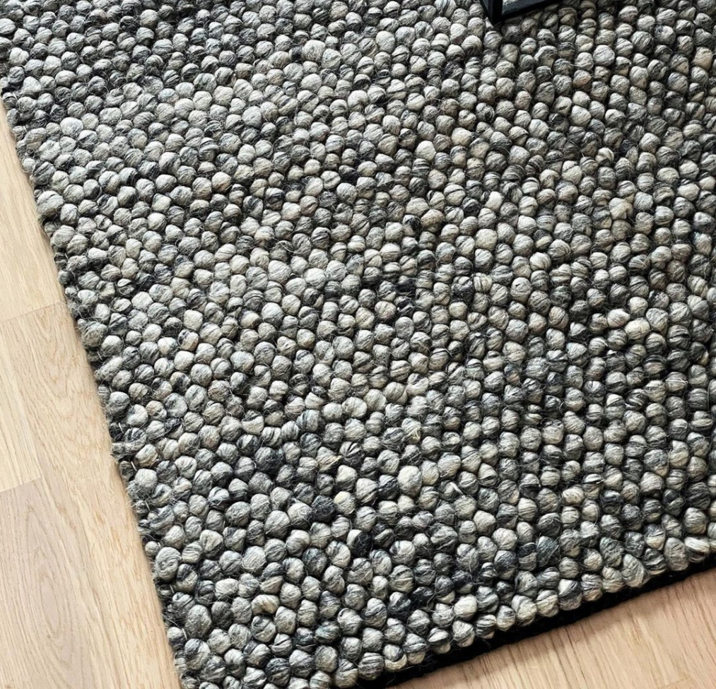 Wollteppich 'Avafors Wool Bubble' 160x230cm - Grau