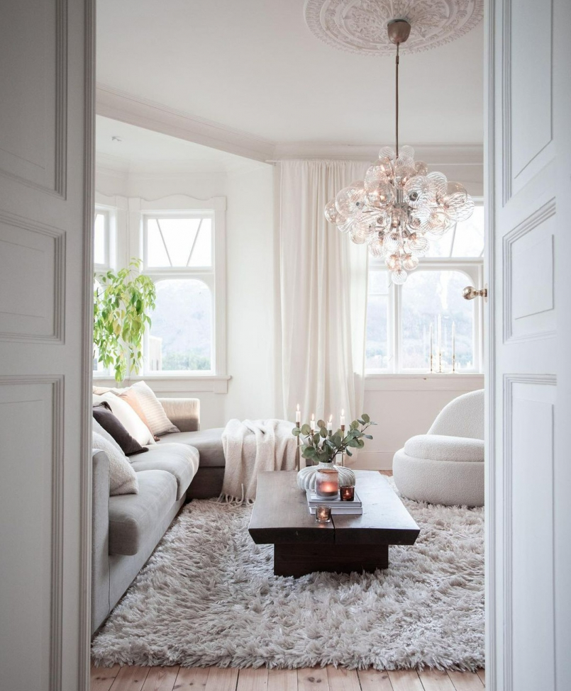 Hochflorteppich 'Janjira' 160x230cm - Offwhite