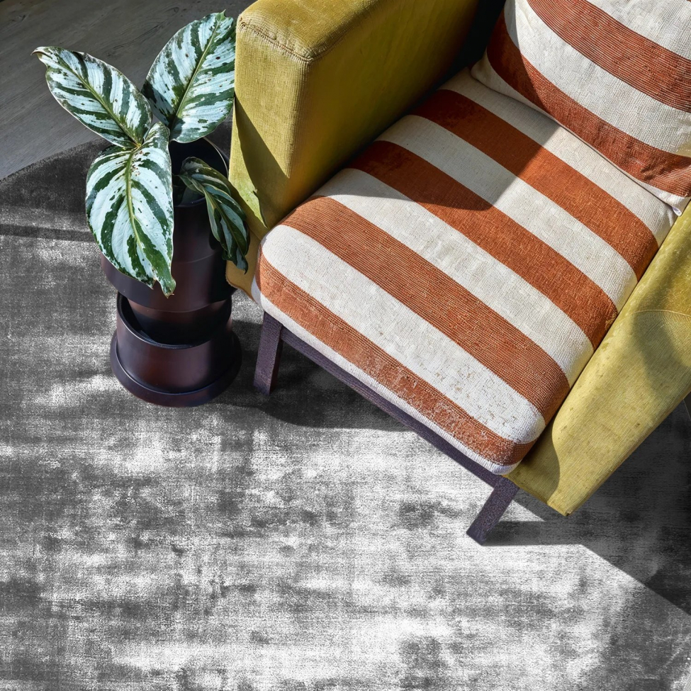 Runder Teppich 'Jodhpur' 120cm – Grau