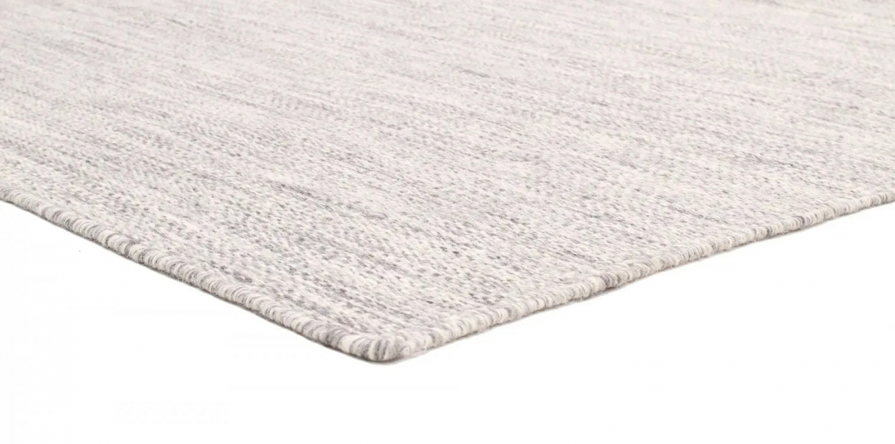 Wollteppich „Dhurry“ 250 x 350 cm – Grau
