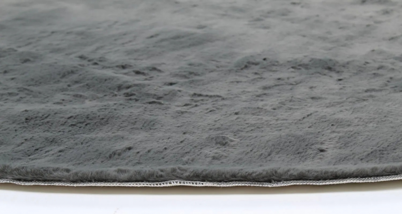 Runder Teppich  'Aranga Super Soft' 120cm - Antracit