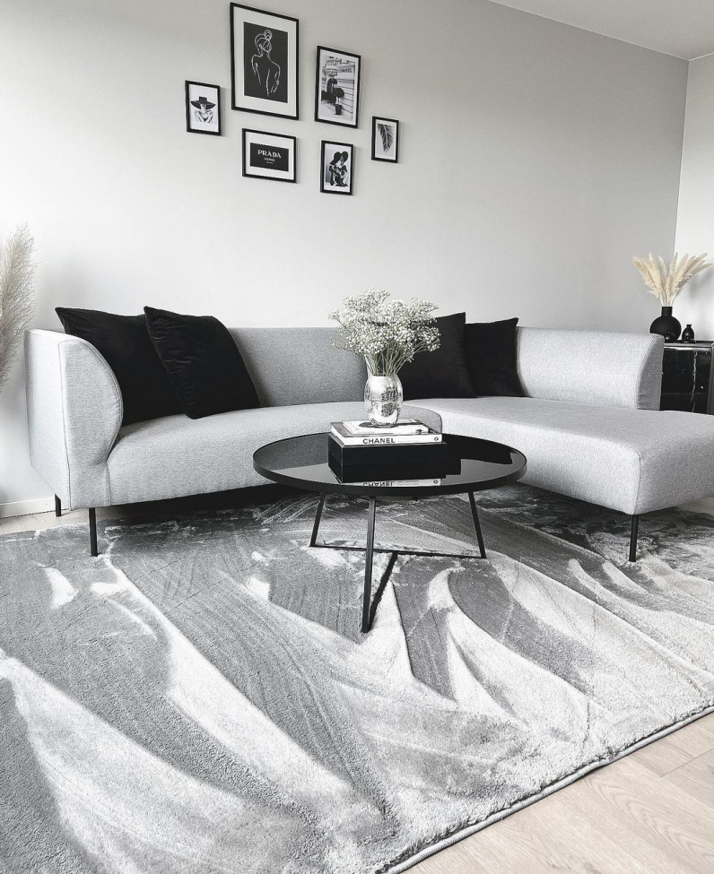 Hochflorteppich 'Aranga Super Soft' 240x340cm - Grau
