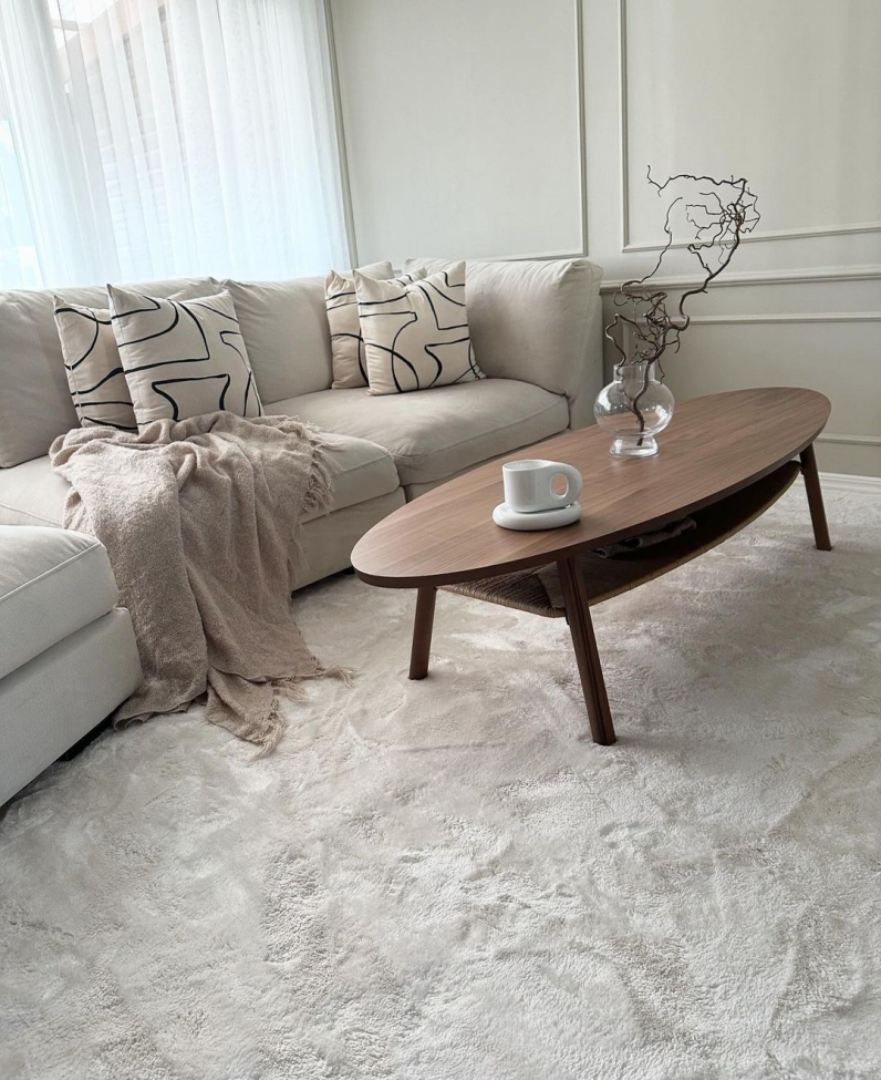 Hochflorteppich 'Aranga Super Soft' 80x150cm - Weiß