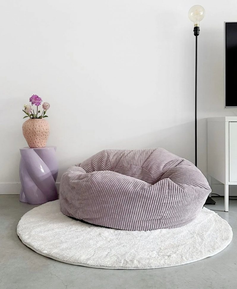Runder Teppich 'Aranga Super Soft' 80cm – Weiß