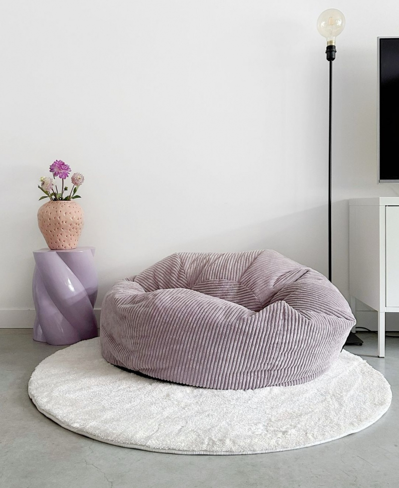 Runder Teppich 'Aranga Super Soft' 120cm – Weiß