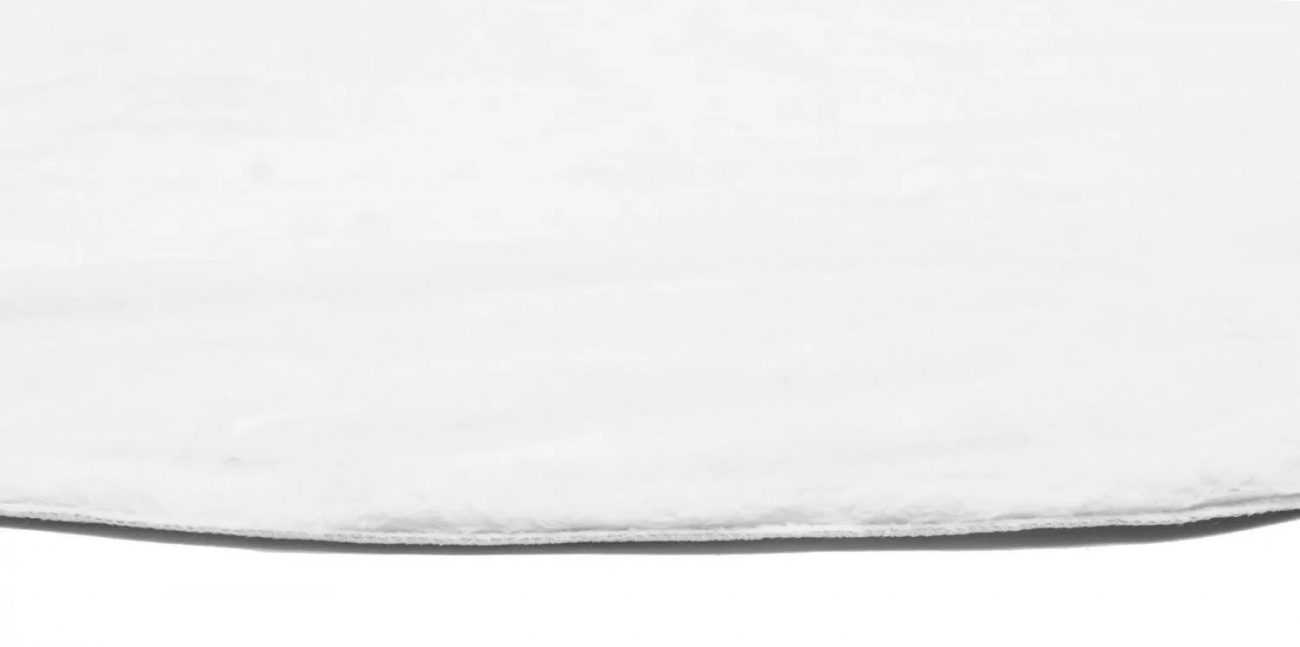 Runder Teppich 'Aranga Super Soft' 120cm – Weiß