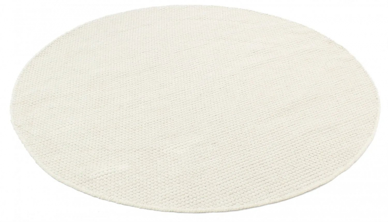Runder Teppich 'Coastal' 240cm - Creme