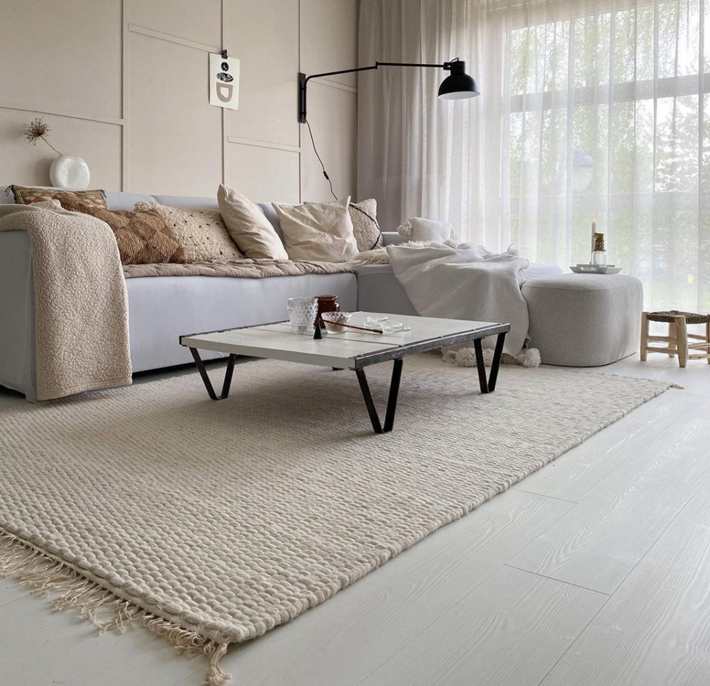 Wollteppich 'Cartmel' 60x120cm - Offwhite