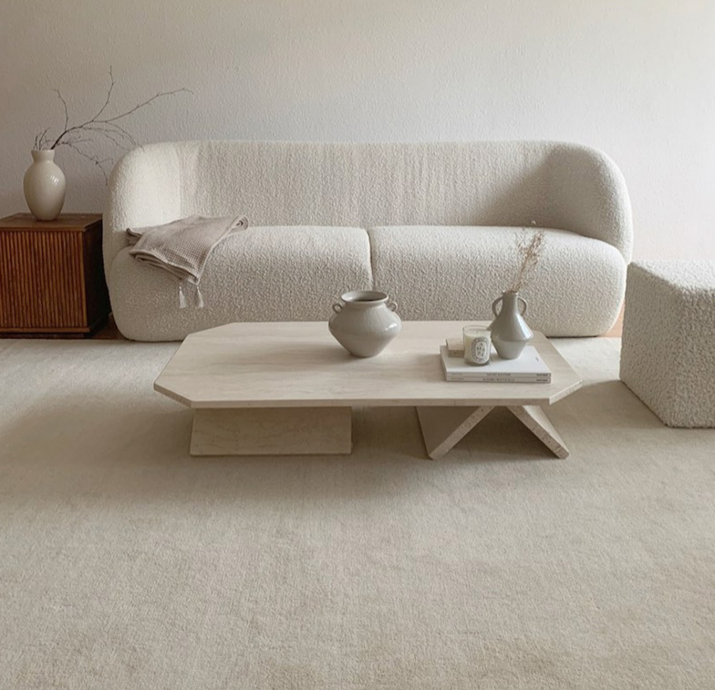 Wollteppich 'Ella' 133x190cm - Creme