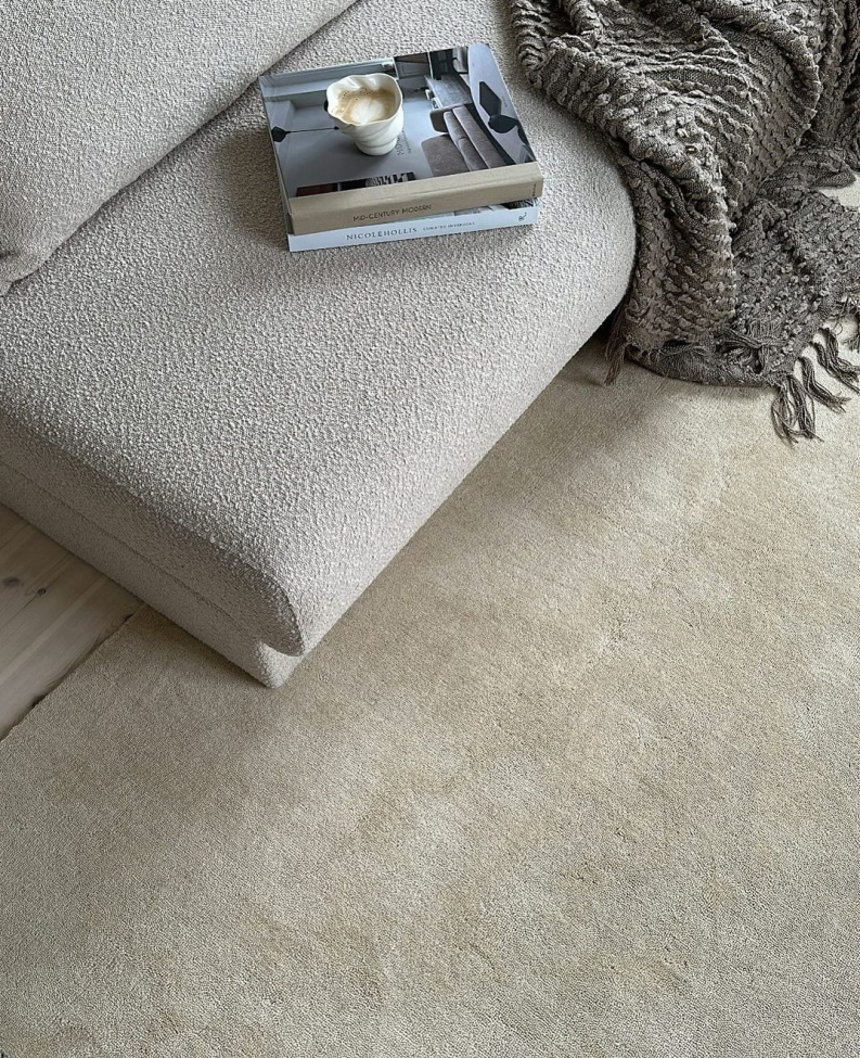 Wollteppich 'Ella' 240x240cm - Creme