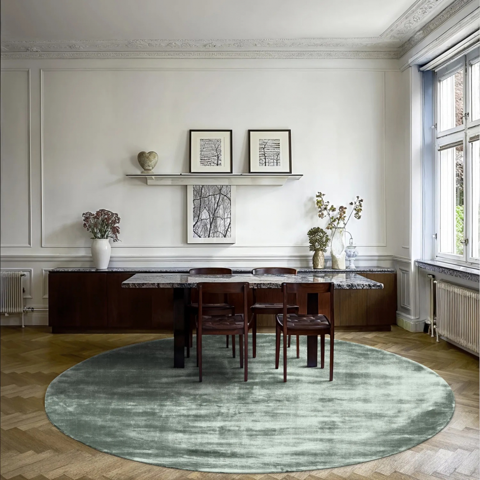 Runder Teppich 'Jodhpur' 120cm – Grün
