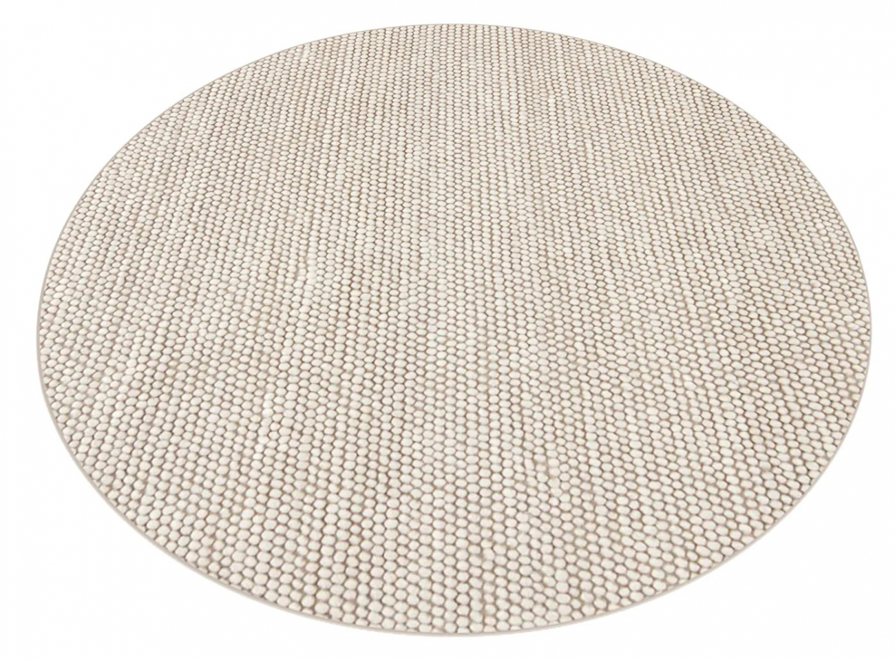 Runder Teppich 'Avafors“ 160cm - Beige