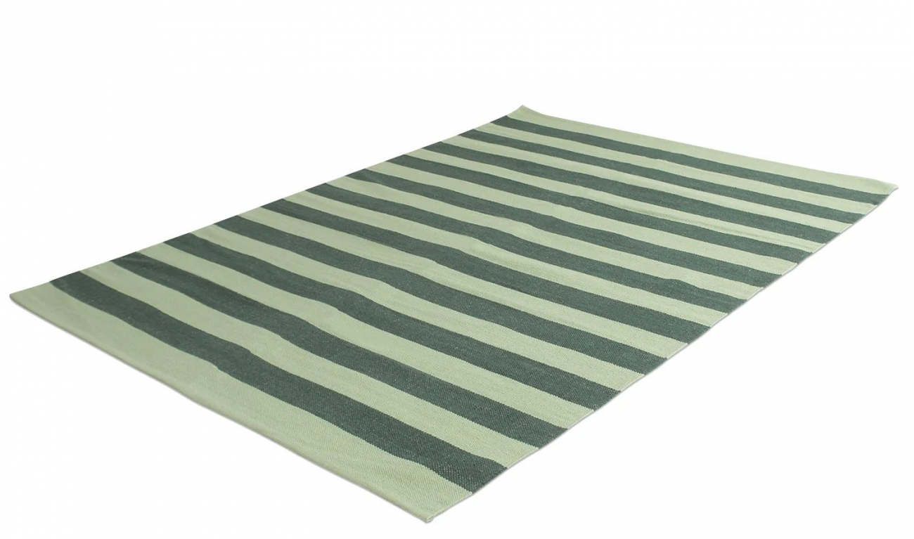Baumwollteppich 'Nilo' 60x120cm - Grün