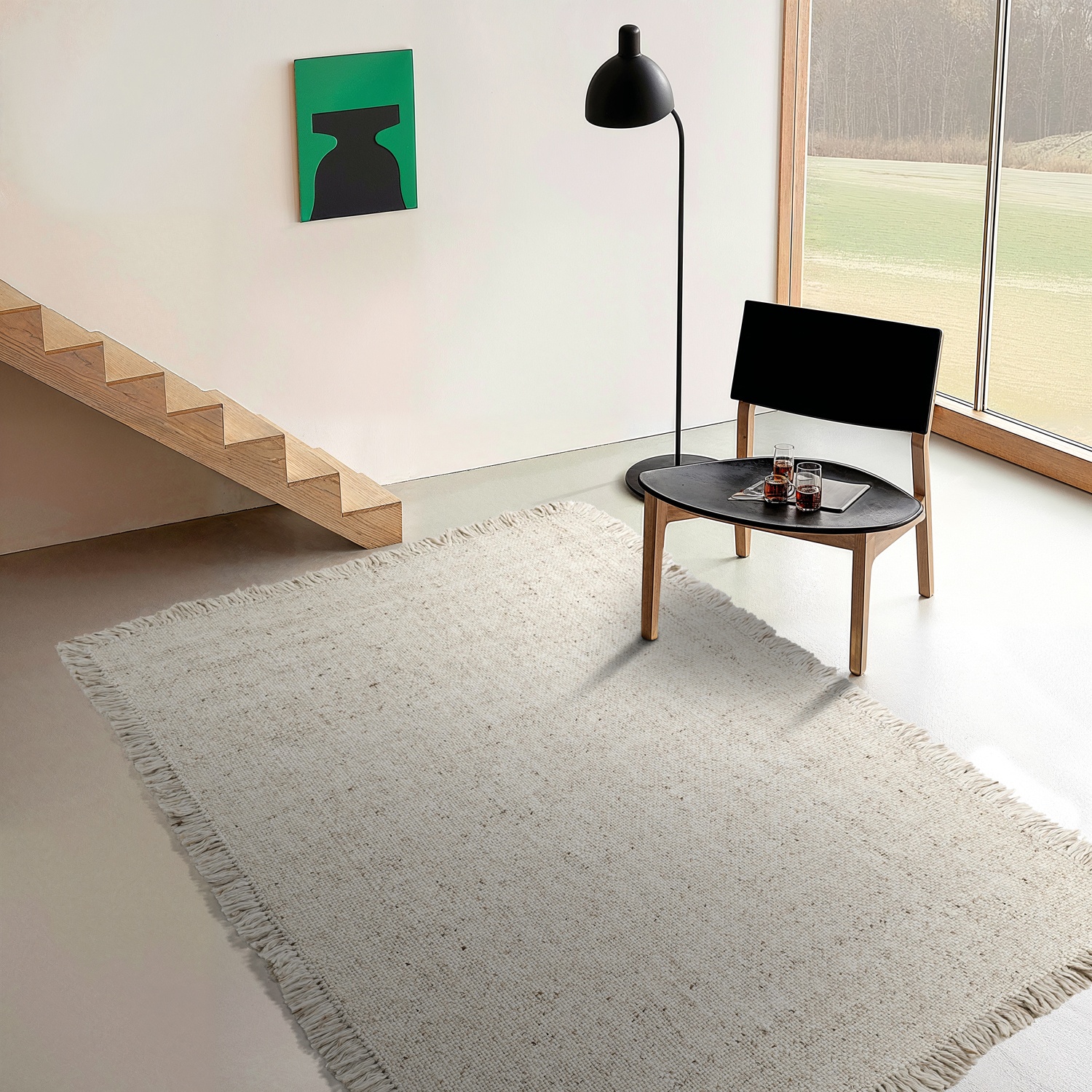Wollteppich 'Dalita' - Beige