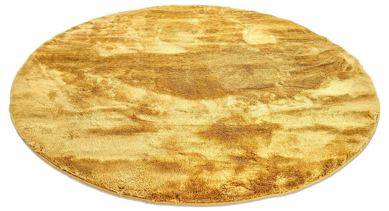 Runde Matte 'Aranga Super Soft' 80cm – Gelb