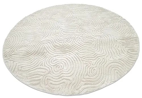 Runder Teppich 'Amora' 80cm – Weiß