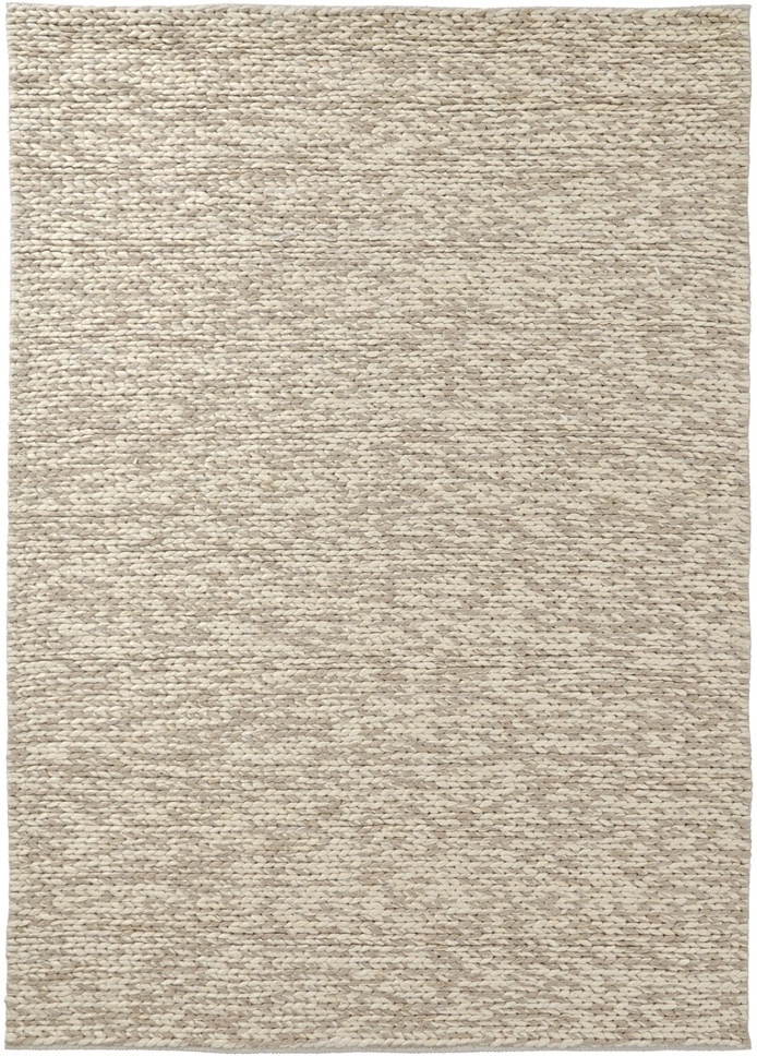 Wollteppich 'Talvia Braided Wool' – Natur