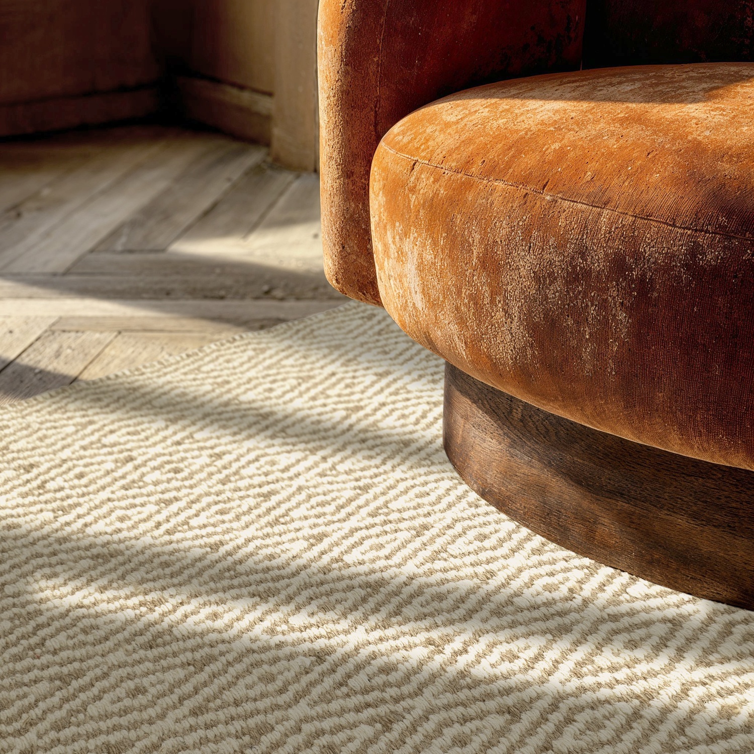 Wollteppich 'Monastir' - Beige/Weiß