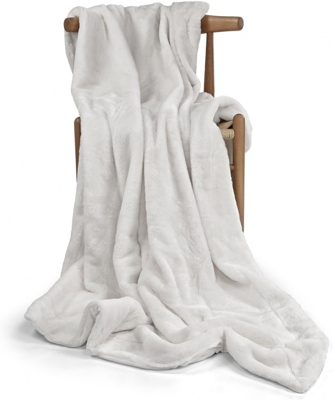 Tagesdecke 'Aranga Super Soft Throw' 130 x 170 cm – Weiß