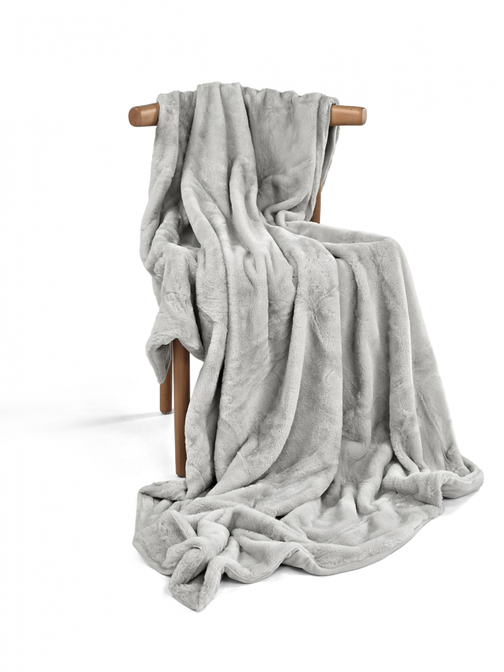 Tagesdecke 'Aranga Super Soft Throw' 130 x 170 cm – Grau