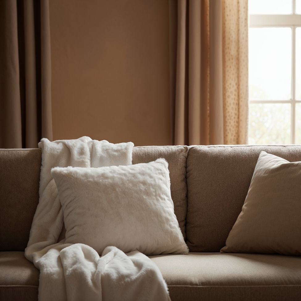 Kissenbezug 'Aranga Super Soft' 45 x 45 cm – Weiß