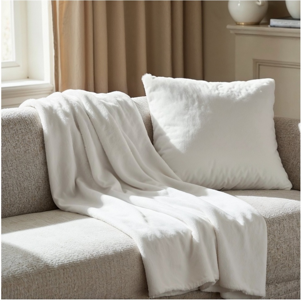 Kissenbezug 'Aranga Super Soft' 45 x 45 cm – Weiß