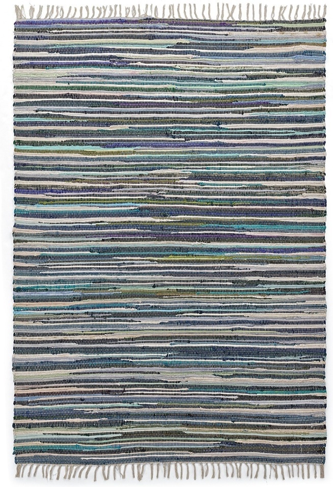 Flickenteppich 'Home' – Mehrfarbig/Blau