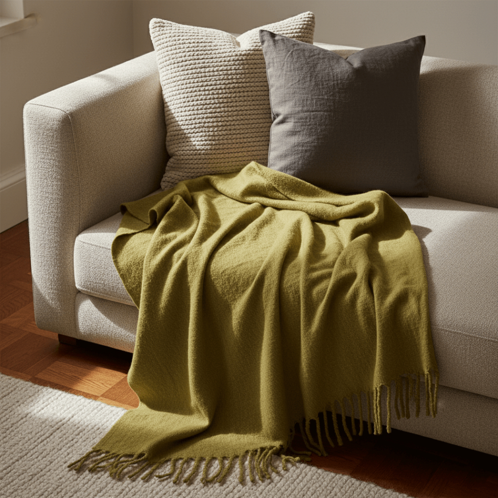 Karomuster 'Samantha', 130 x 170 cm – Olivgrün