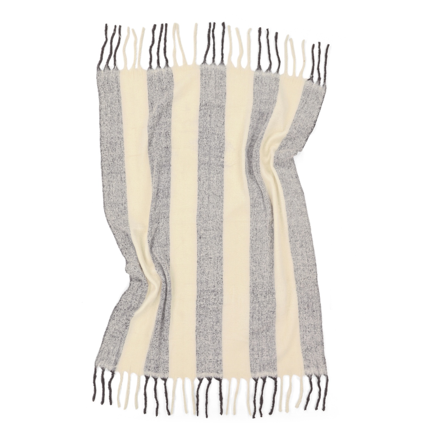 Karostoff 'Beatriz Stripe' 130 x 170 cm – Schwarz/Weiß