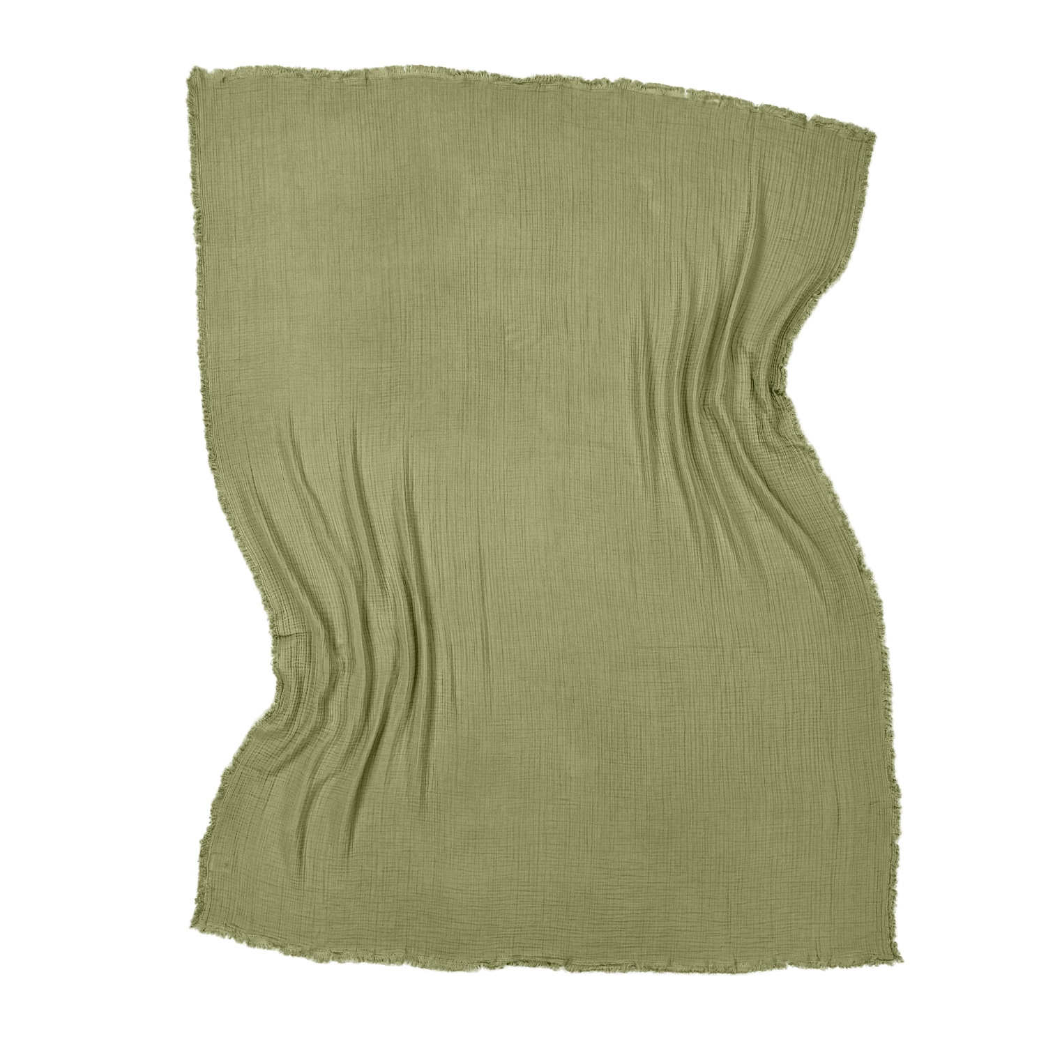 Musselindecke 'Dorena' 130 x 170 cm – Grün