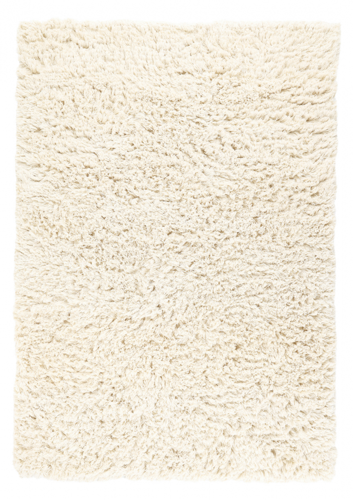 Rya-Teppich 'Fassale Handwoven Wool' – Weiß