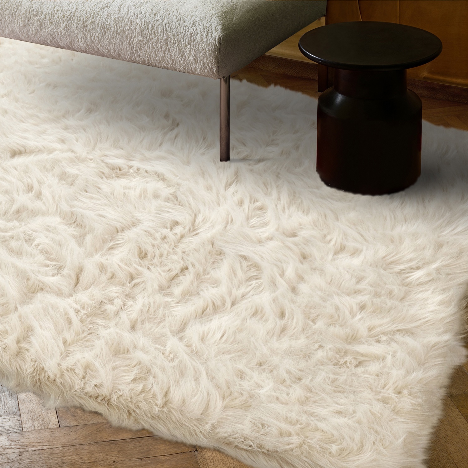 Rya-Teppich 'Sohar' - Beige