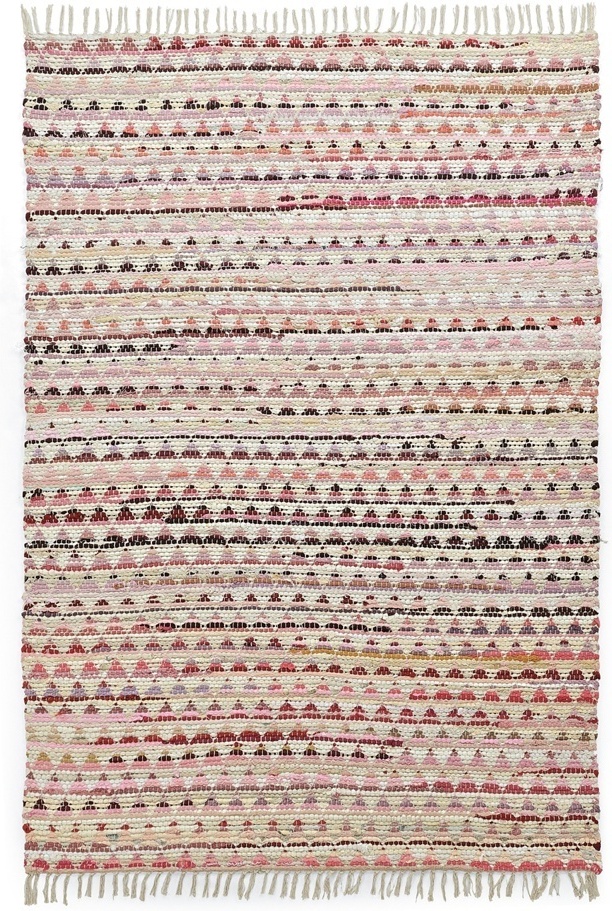 Flickenteppich 'Lindby' - Mehrfarbig/Rosa