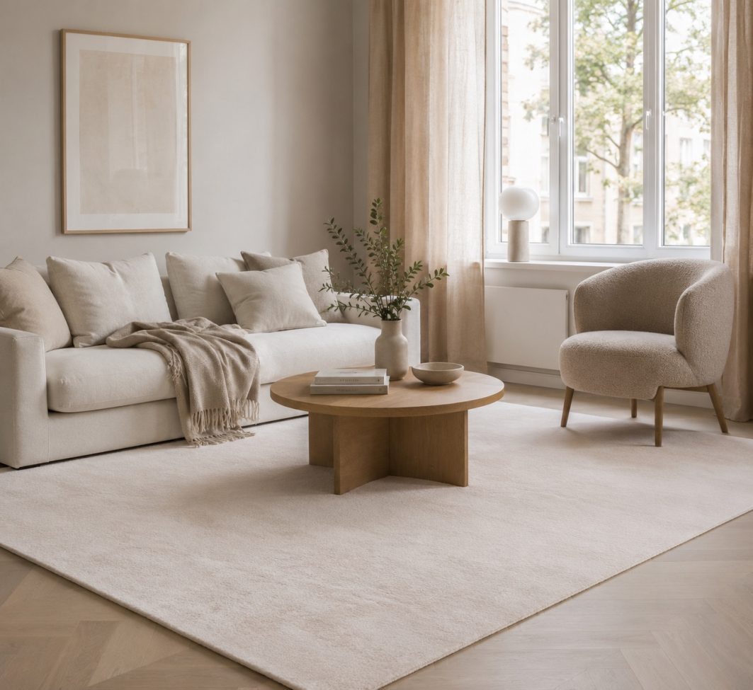 Rya-Teppich 'Cloud Super Soft' – Gebrochenes Weiß