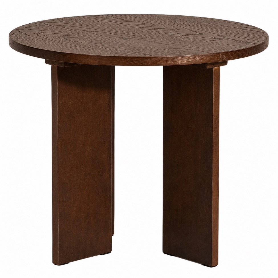 Couchtisch 'Créme' Rund 55 cm - Walnuss