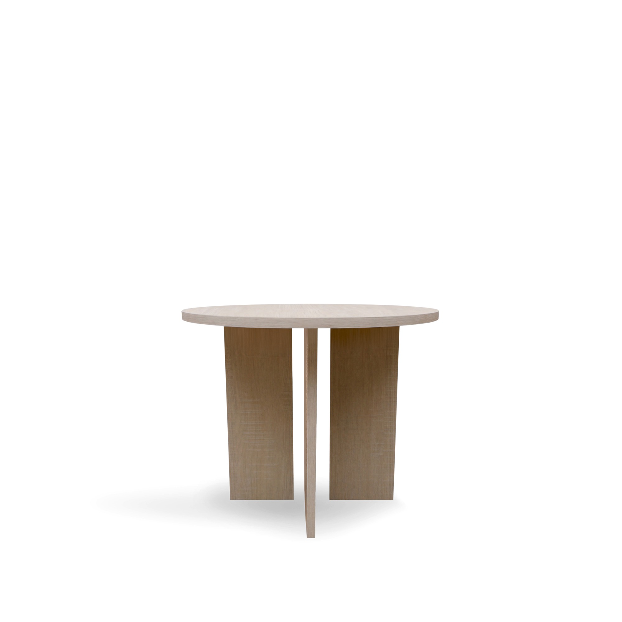 Couchtisch 'Créme' Rund 55 cm - Weiß pigmentiert