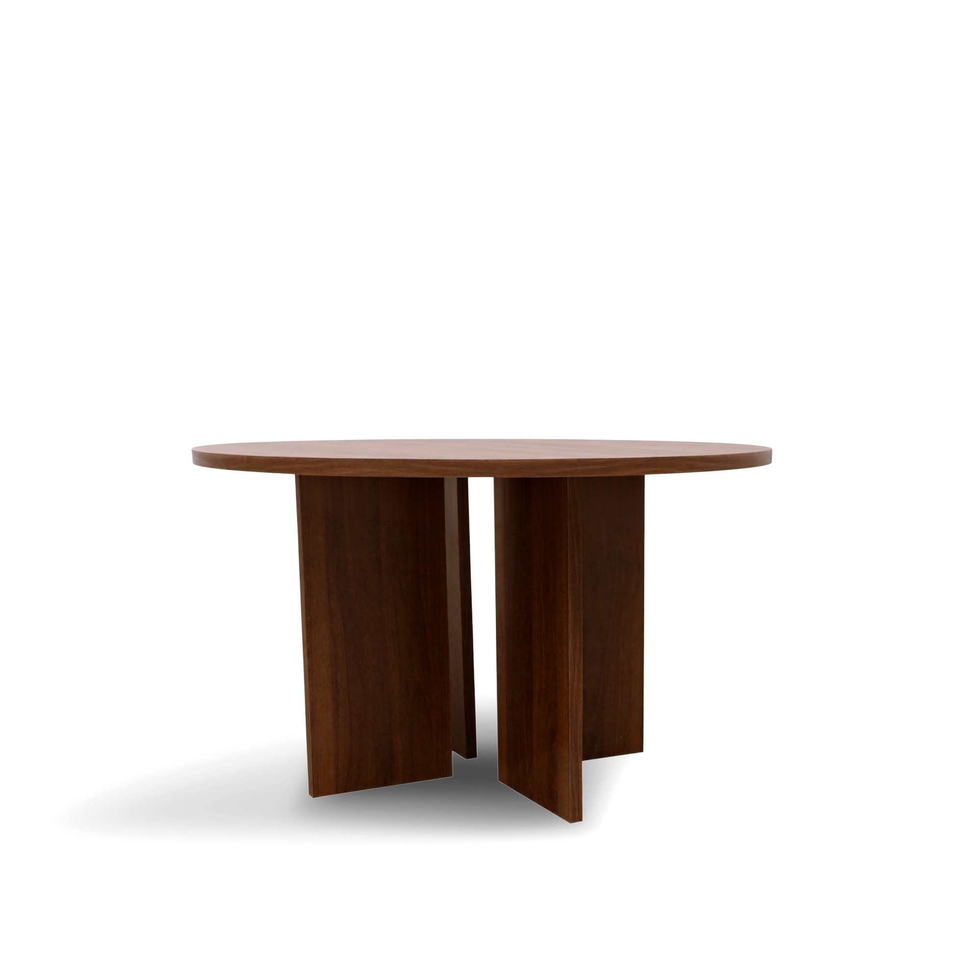 Couchtisch 'Créme' Rund 75cm - Walnuss