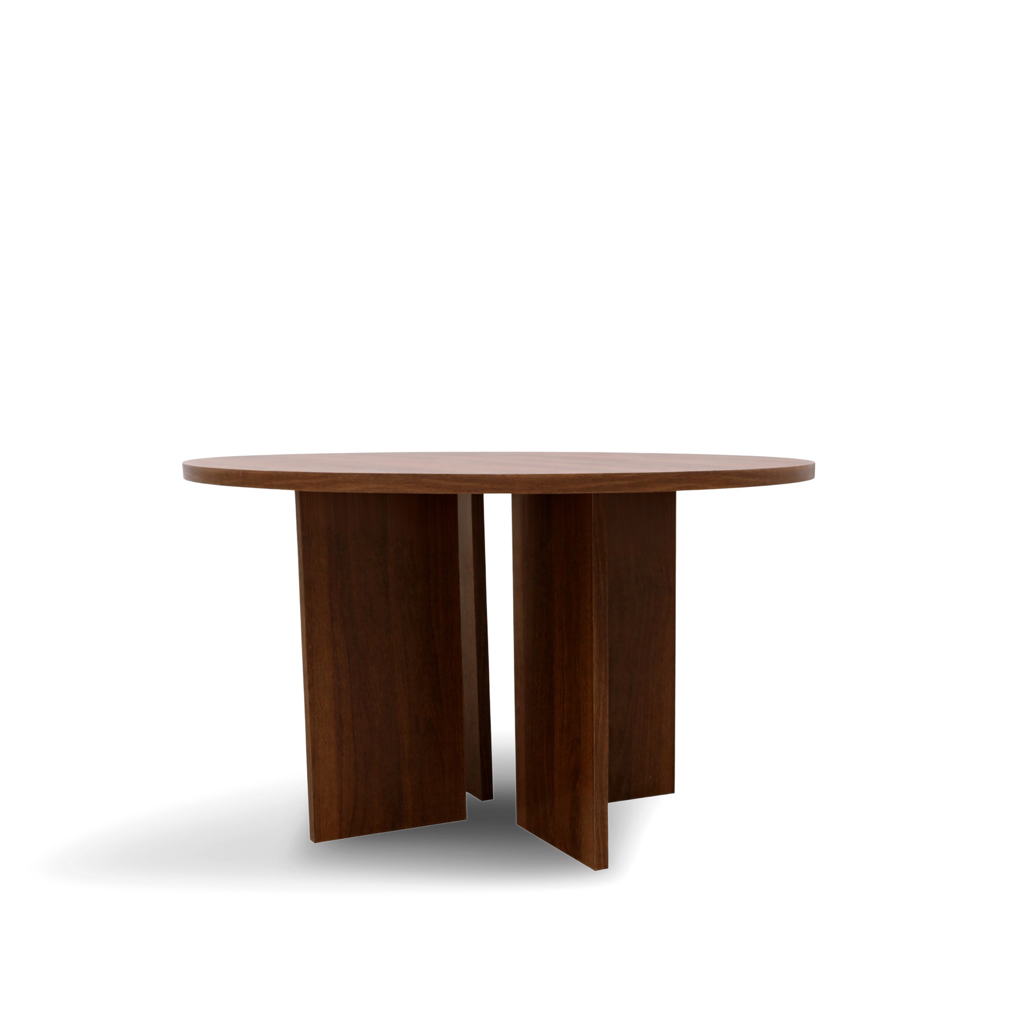 Couchtisch 'Créme' Rund 75cm - Walnuss