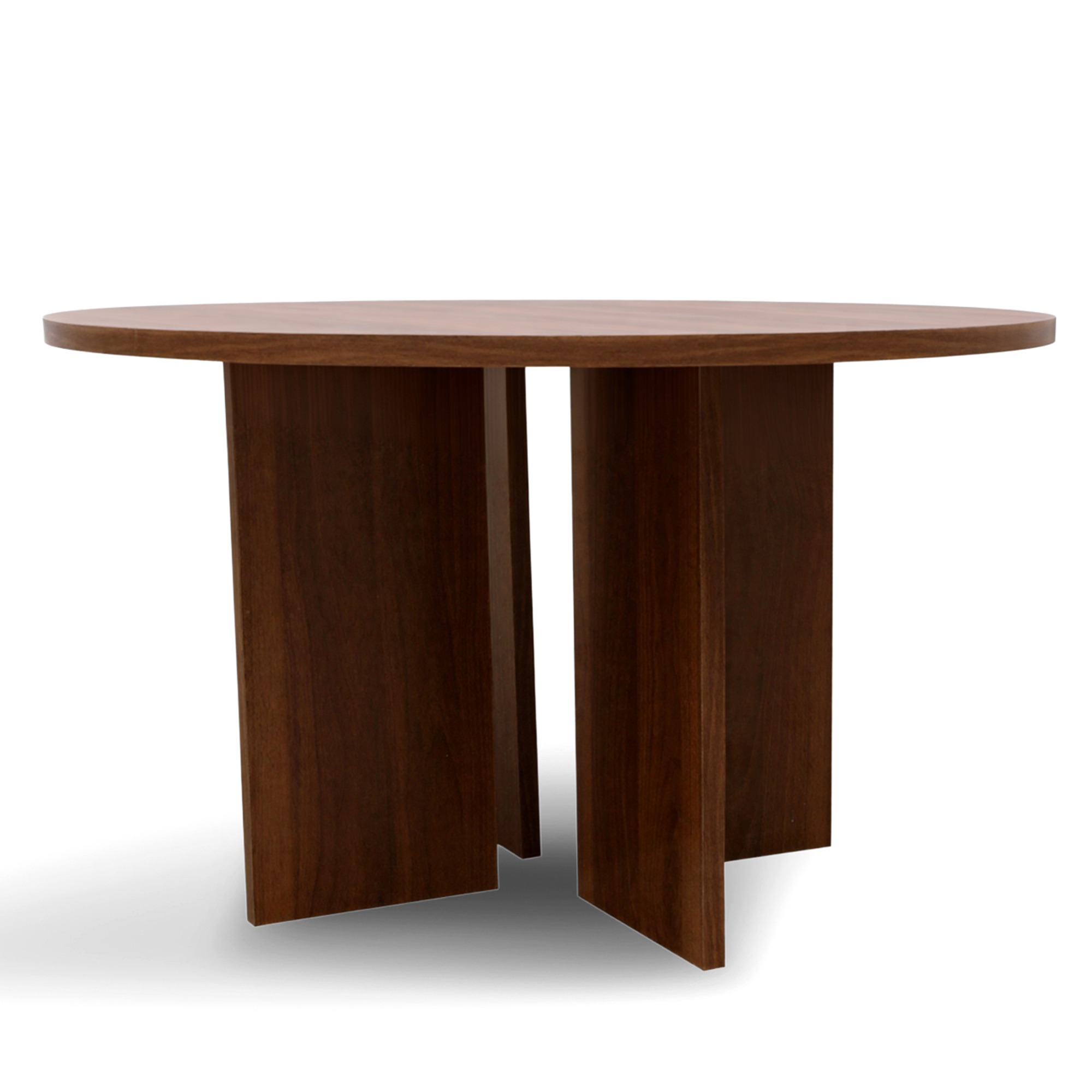 Couchtisch 'Créme' Rund 75cm - Walnuss