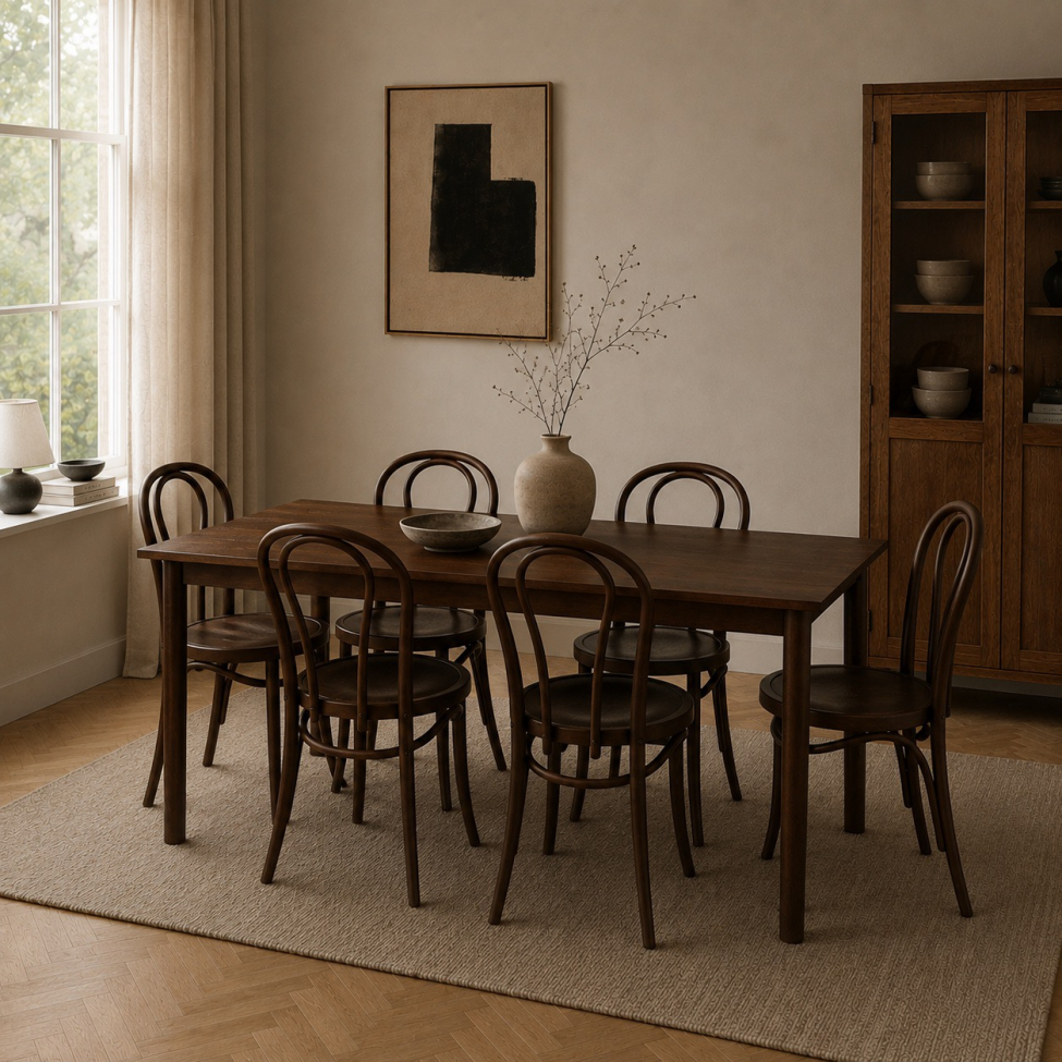 Esstisch 'Fager' 135cm - Walnuss